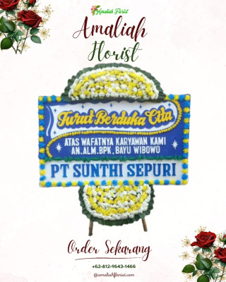 Papan Bunga Duka di Palabuhanratu